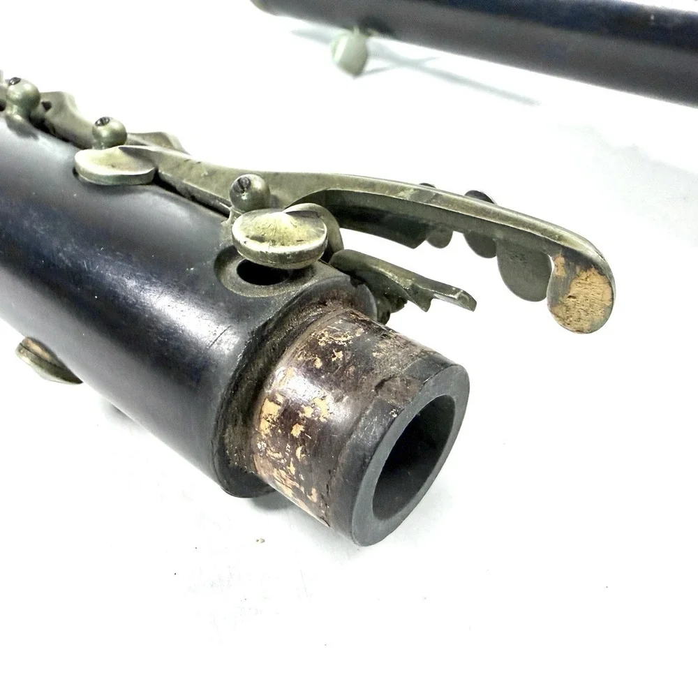Vintage Amati Kraslice Wood Clarinet Czechoslovakia Nickel Keys‎ Untested